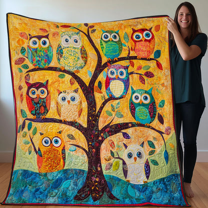 Owls On The Tree WO0208028CL Quilt