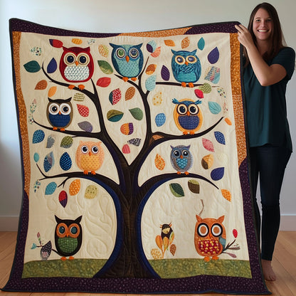 Owls On The Tree WO0208029CL Quilt