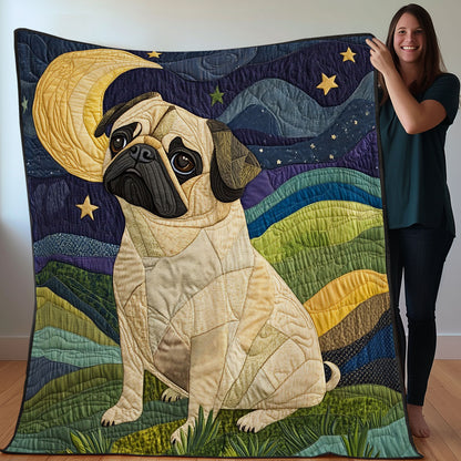 Pug Dog WO0108020CL Quilt