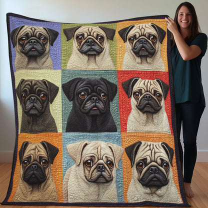 Pug Dogs WO0108024CL Quilt