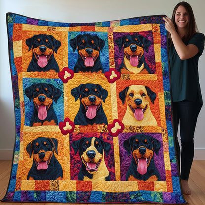 Rottweilers And Bone WO3107019CL Quilt