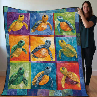 Turtles Swim WO3107024CL Quilt