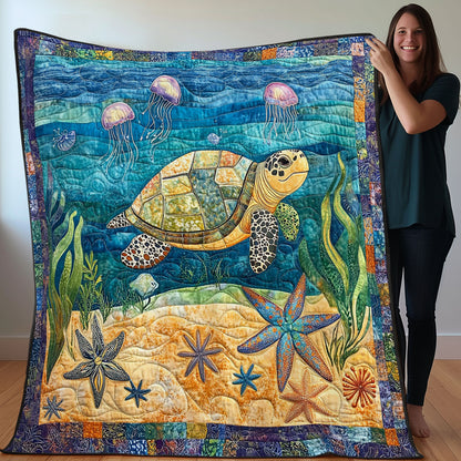 Under The Sea With Turtle WO0508012CL Quilt