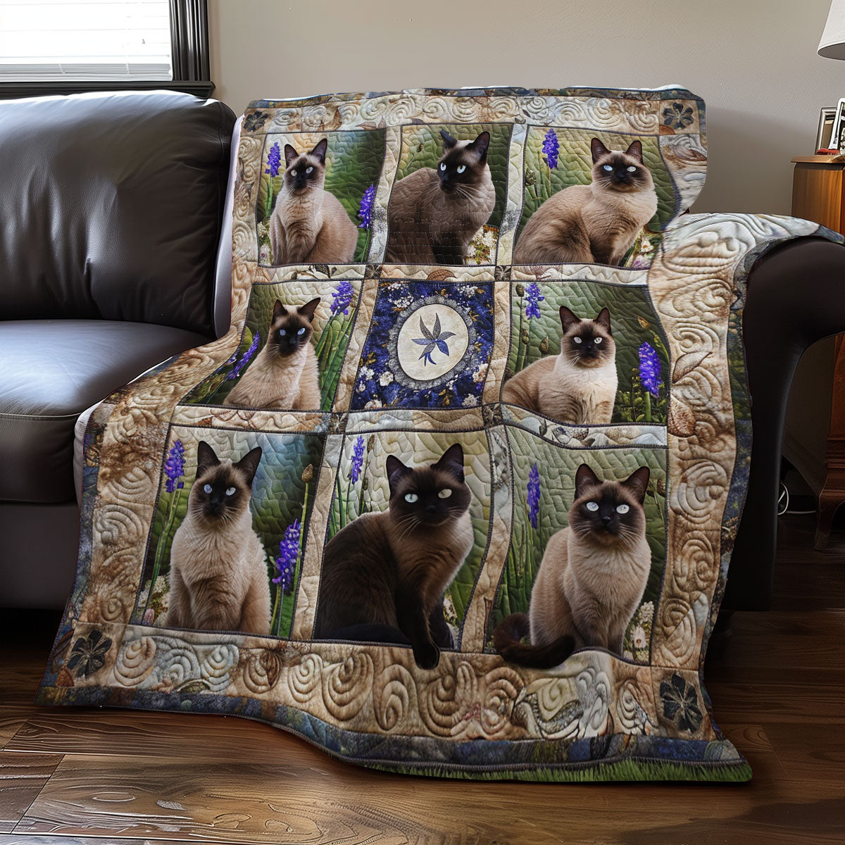 Siamese Cats XR0606012CL Quilt