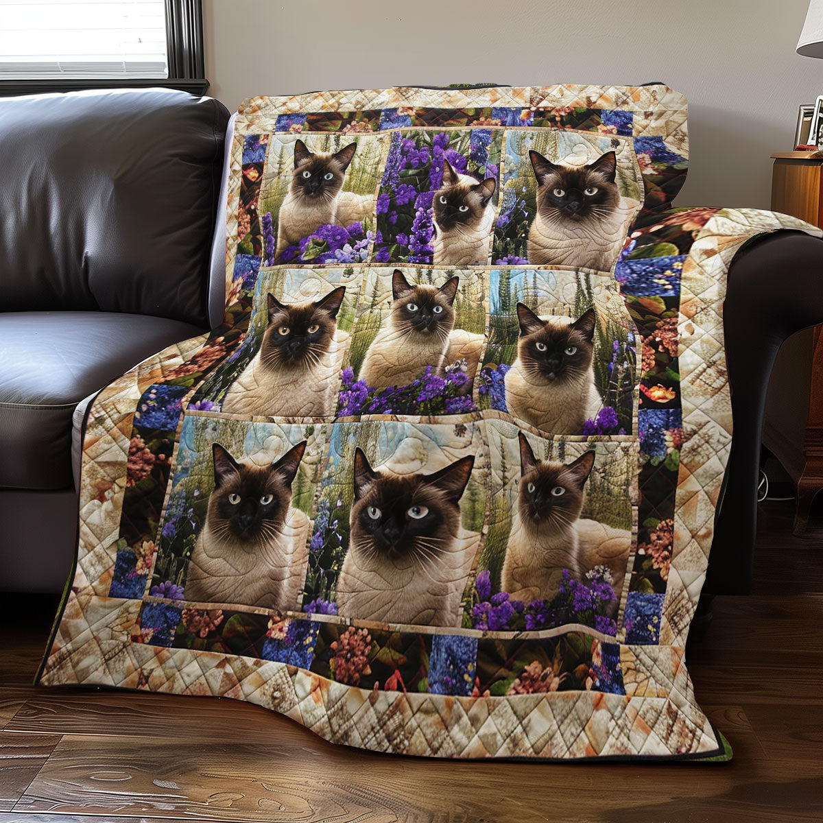 Siamese Cats XR0606013CL Quilt