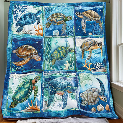 Aquatic Turtles XR2208024CL Quilt