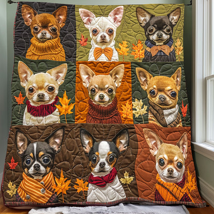 Autumn Chihuahua Delight XR3107008CL Quilt