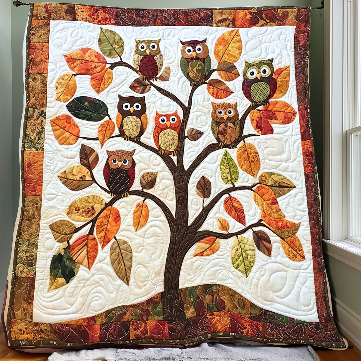 Autumn Owls XR0608024CL Quilt