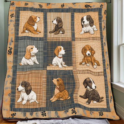 Baby Basset Hound XR0608023CL Quilt