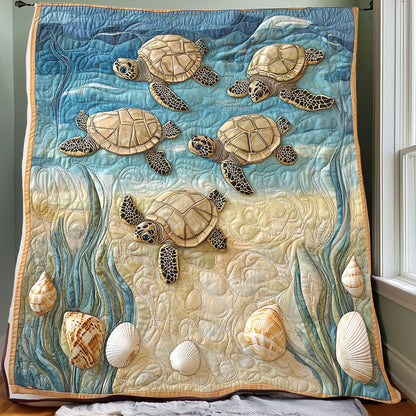 Baby Sea Turtles XR0108030CL Quilt