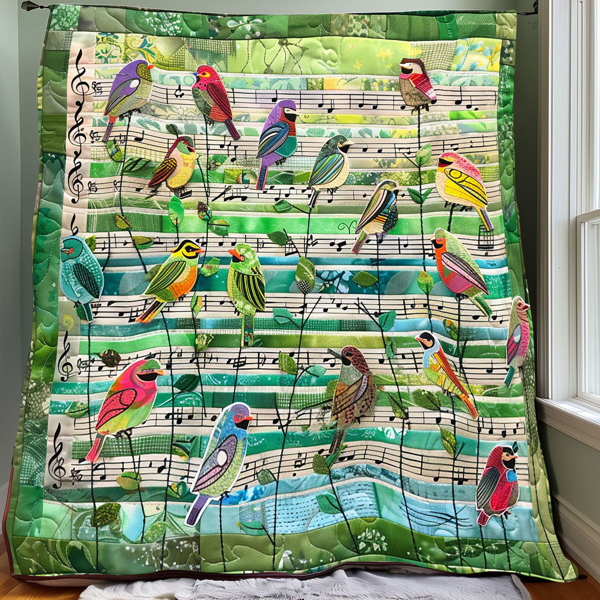 Bird Music XR2206011CL Quilt