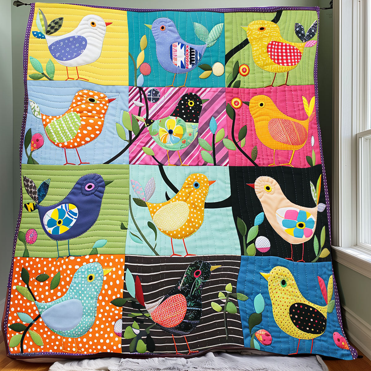 Birds XR1706027CL Quilt