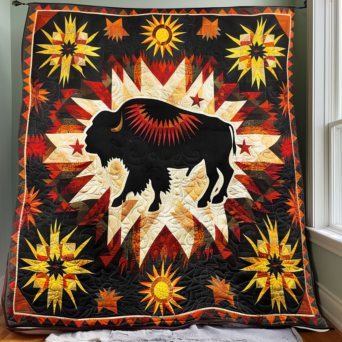 Bison Native American XR2106007CL Quilt