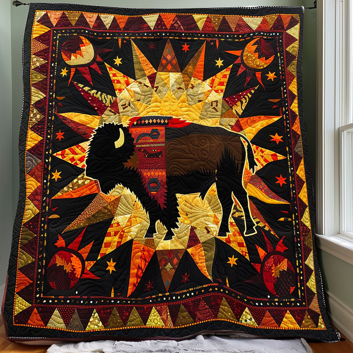 Bison Native American XR2106009CL Quilt