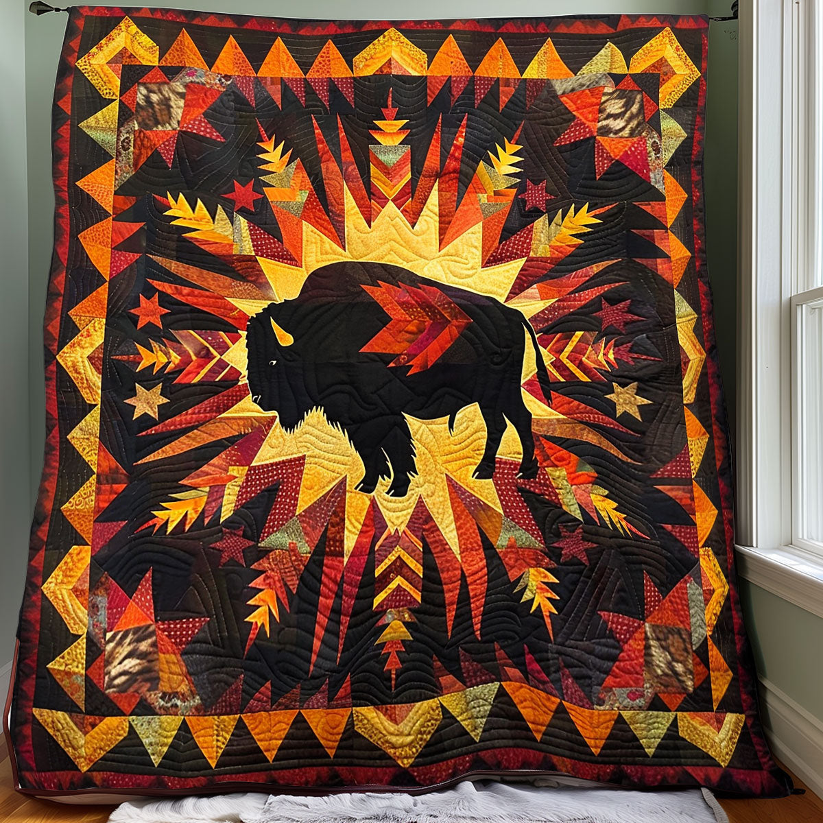 Bison Native American XR2106010CL Quilt – Cozzyhomes