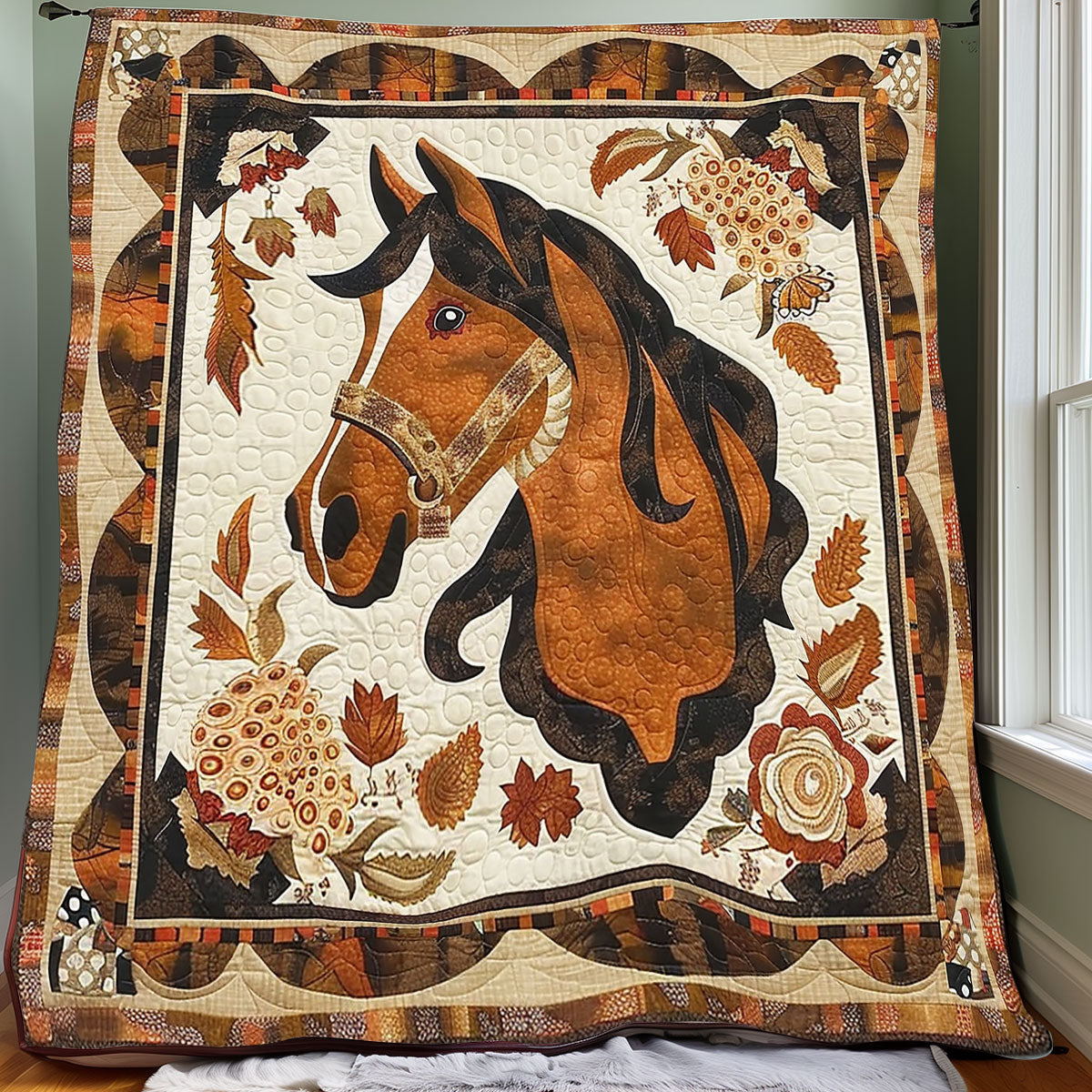 Brown Horse XR0706009CL Quilt