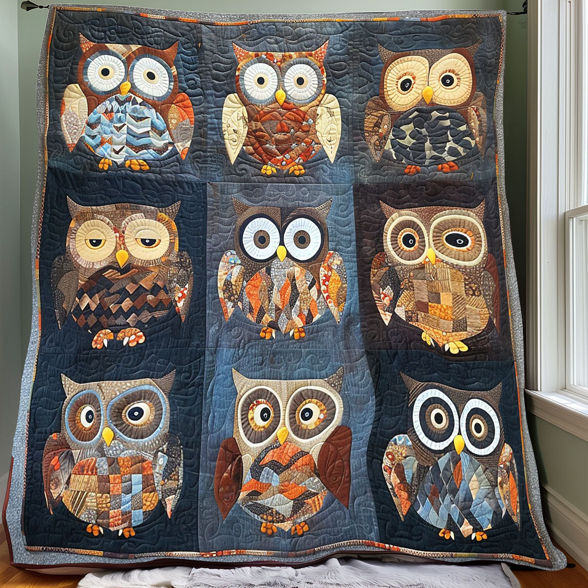 Brown Owls XR1706015Cl Quilt