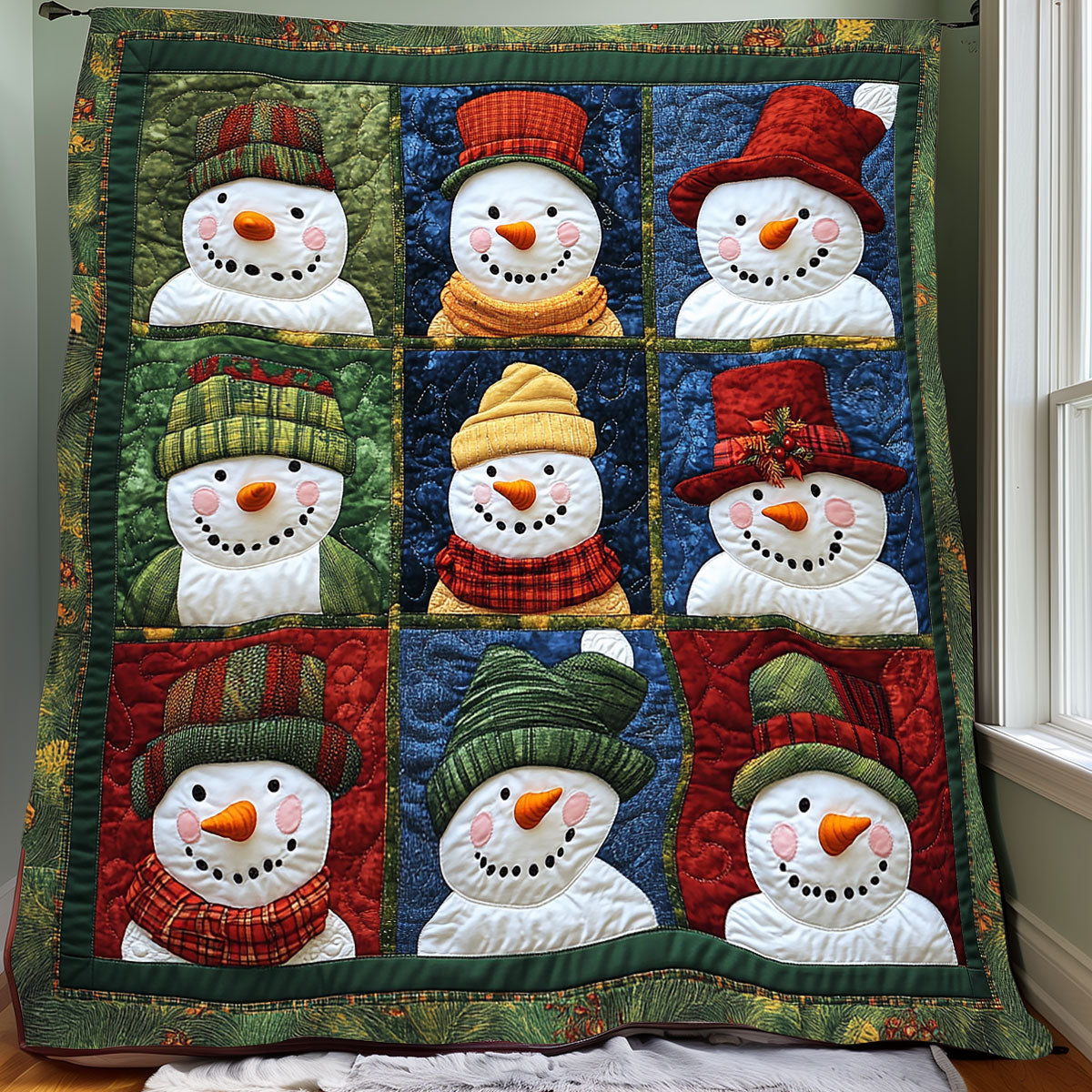 Build Snowmans XR0508040CL Quilt