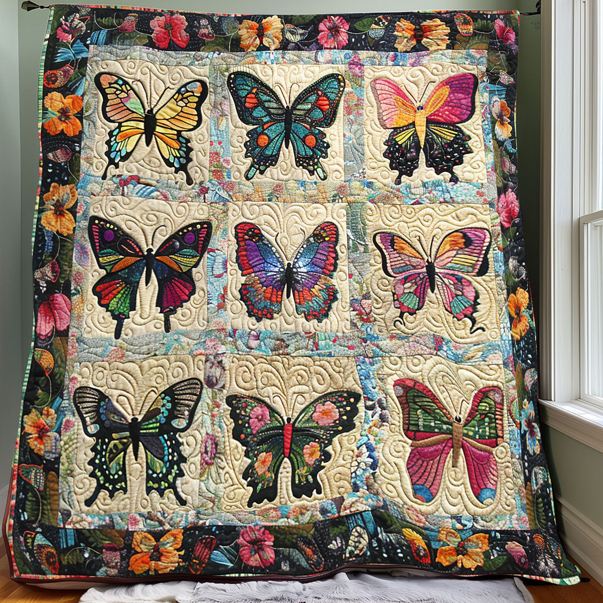 Butterflies XR1006008CL Quilt