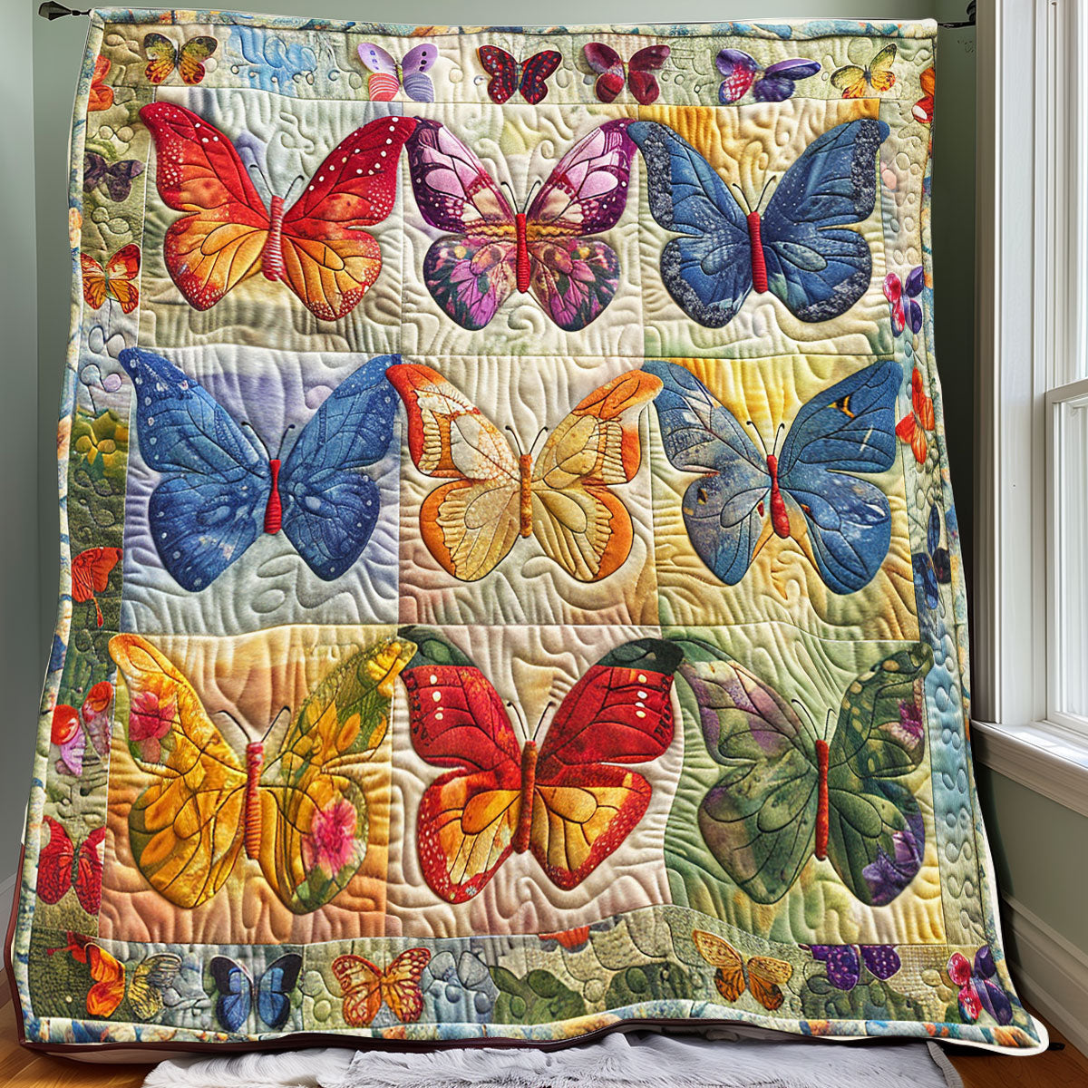 Butterflies XR1006009CL Quilt