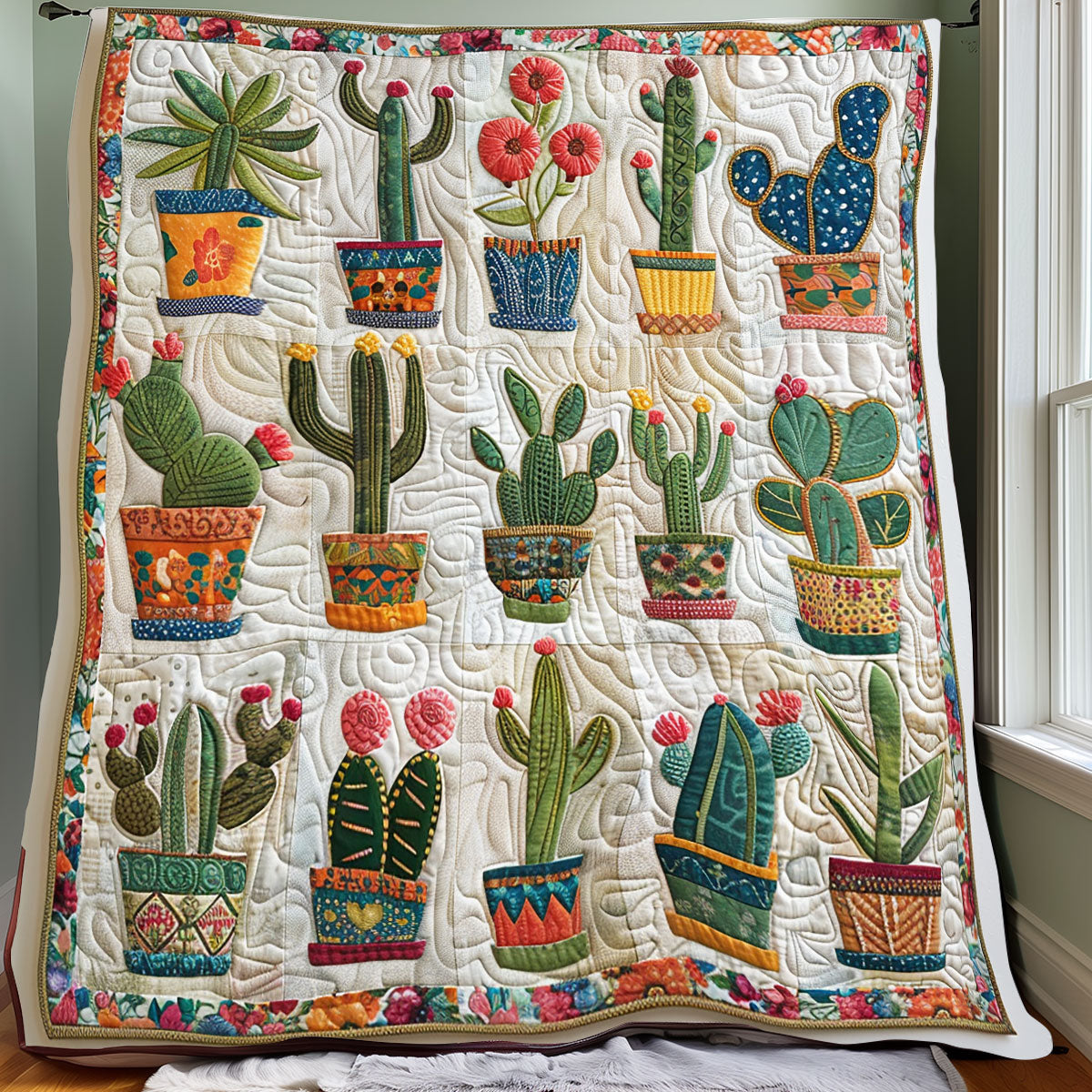 Cacti Lovers XR1408012CL Quilt