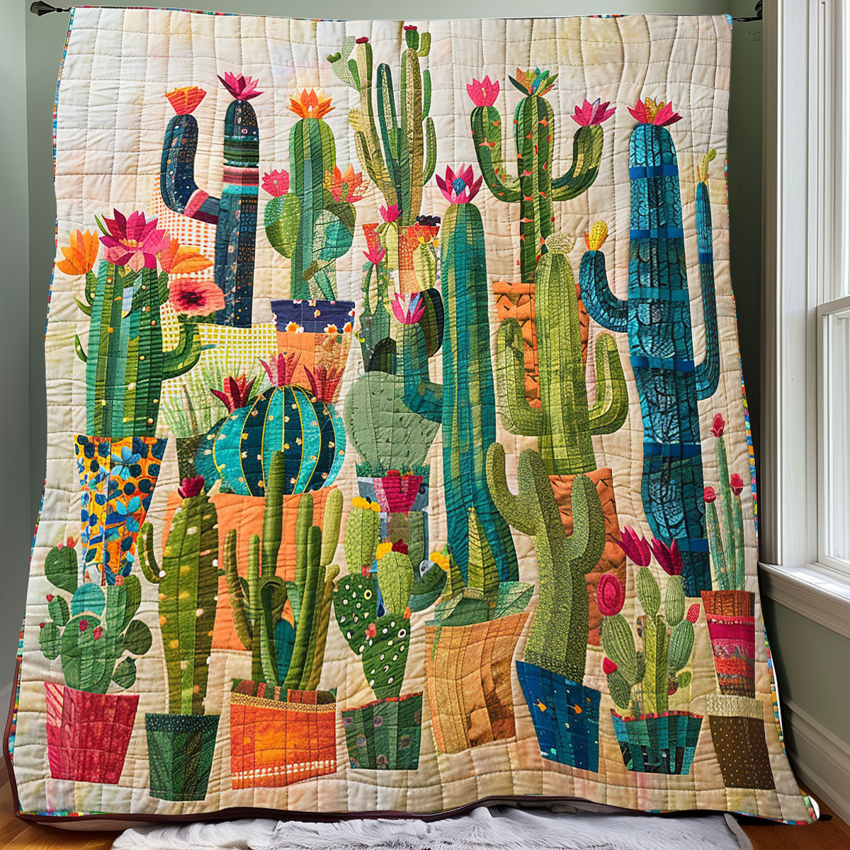 Cactus Garden XR2607027CL Quilt