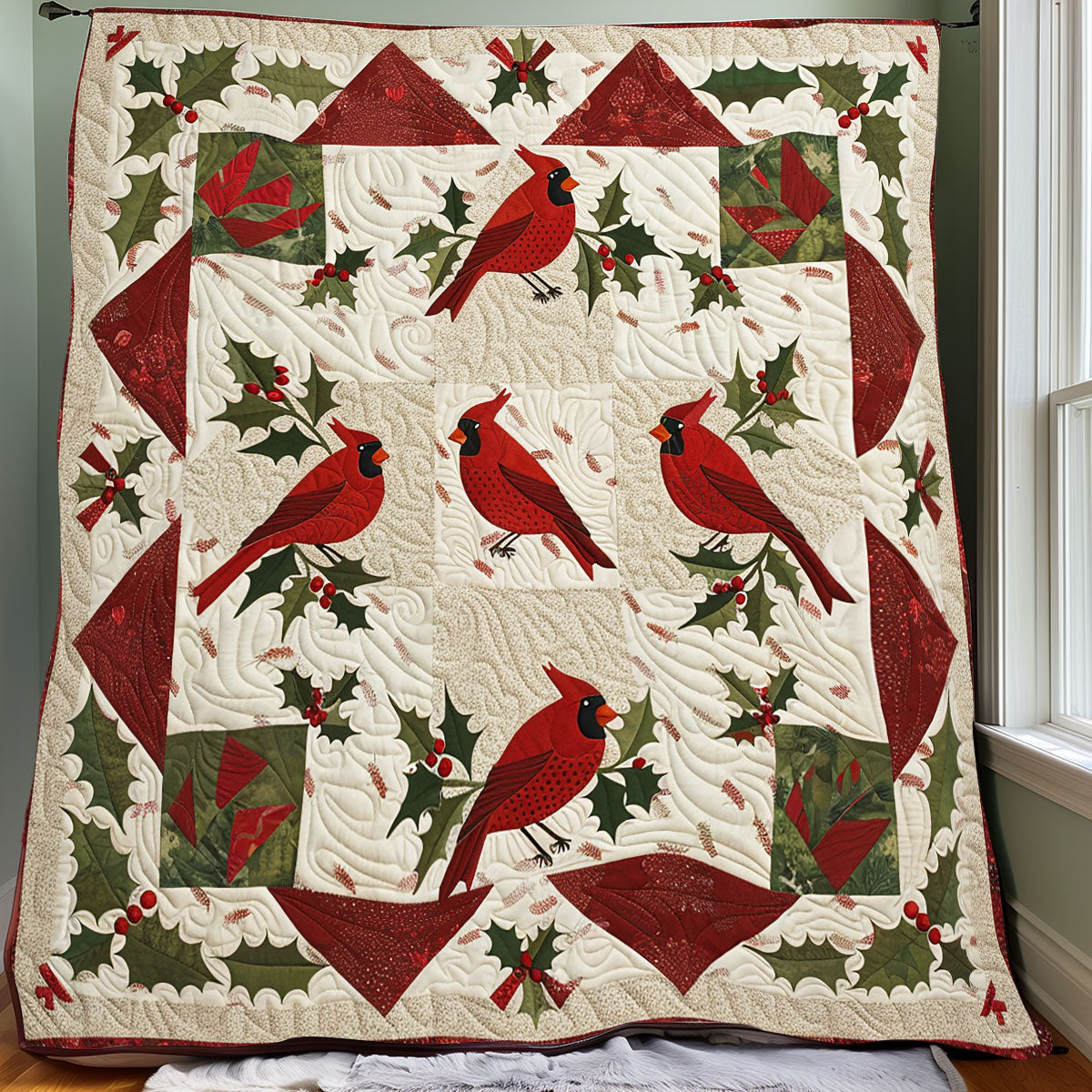 Cardinal Bird XR2606029CL Quilt