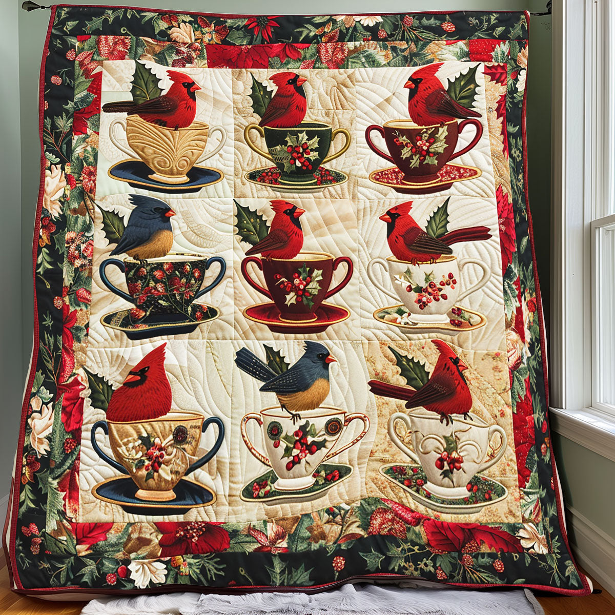 Cardinal Coffee Cup XR2408001CL Quilt