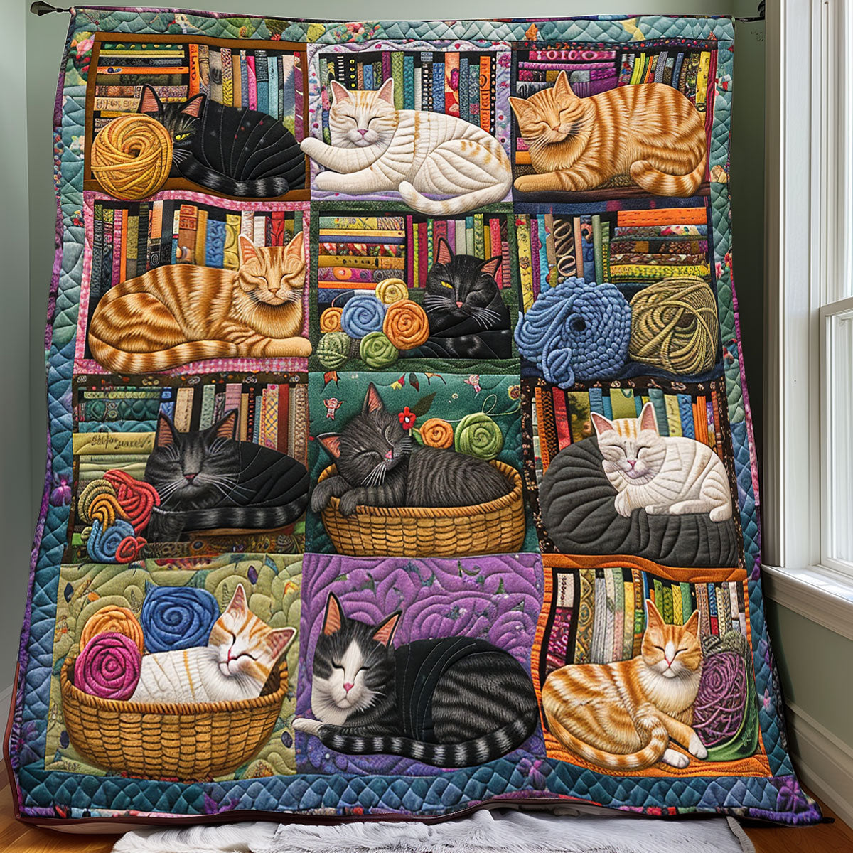 Cat Book Yarn XR2608003CL Quilt