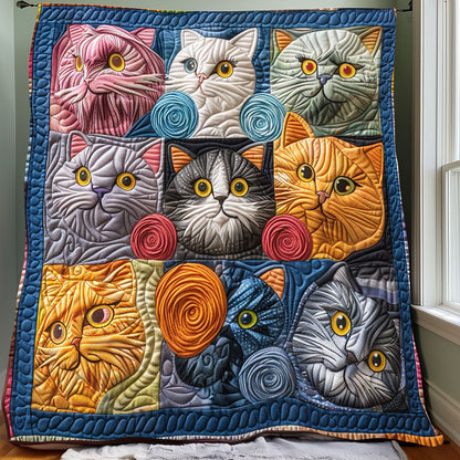 Cat Kitten Yarn Frolic XR2907005CL Quilt