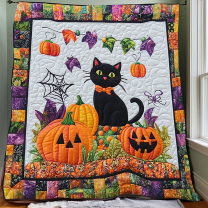 Cat Loves Halloween XR0808006CL Quilt