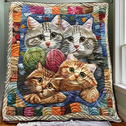 Cat Paws and Yarn XR2907003CL Quilt