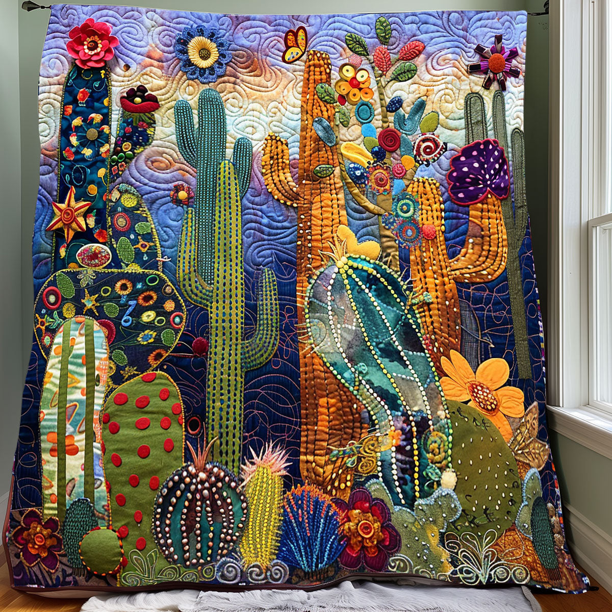 Celestial Glow Cactus XR3107027CL Quilt