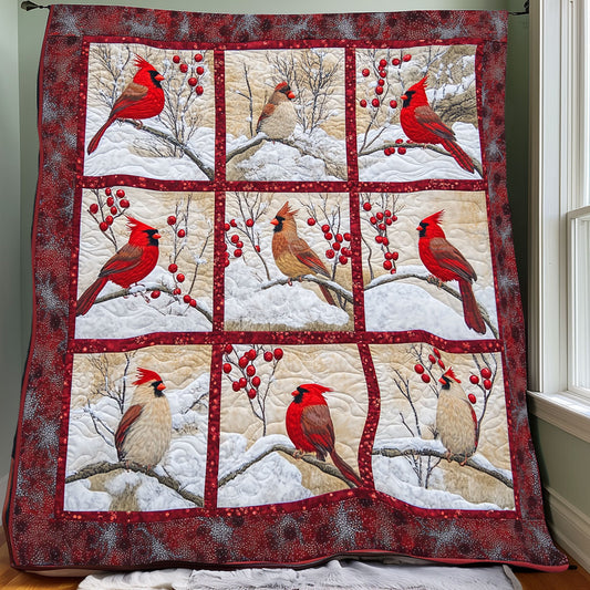 Charming Cardinals XR0108016CL Quilt