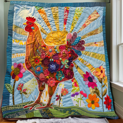 Charming Chicken XR2407030CL Quilt