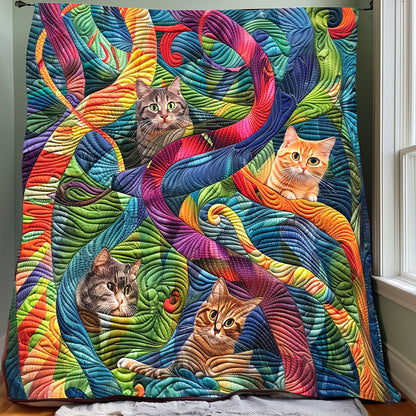 Charming Yarn Chaser Cat XR3007022CL Quilt