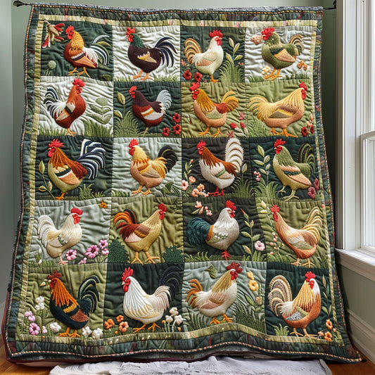 Chicken Garden XR0908023CL Quilt
