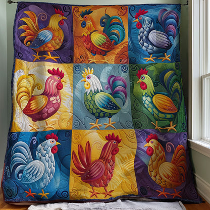 Chicken Motif WO2707026CL Quilt