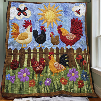 Chicken Yard XR0508036CL Quilt