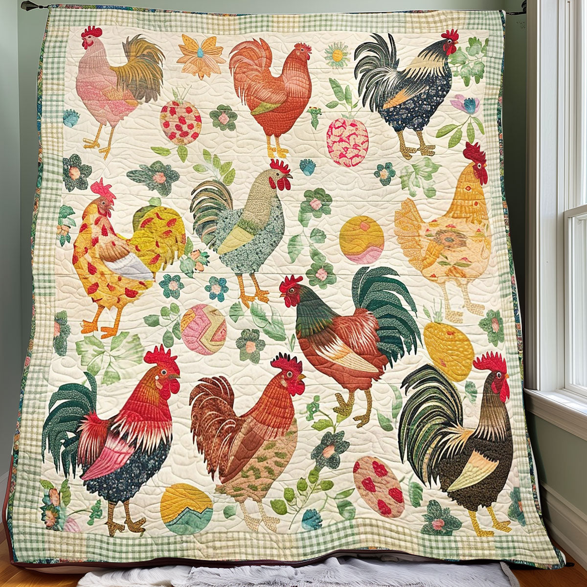 Chickens XR2606021CL Quilt