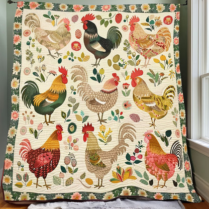 Chickens XR2606022CL Quilt