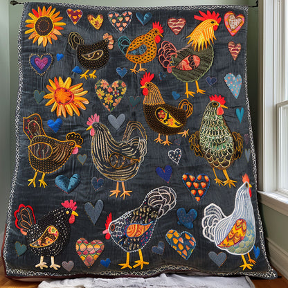 Chickens XR2907008CL Quilt