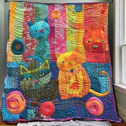 Colorful Cats And Yarns XR3007013CL Quilt