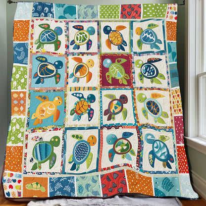 Colorful Turtles XR1206021CL Quilt