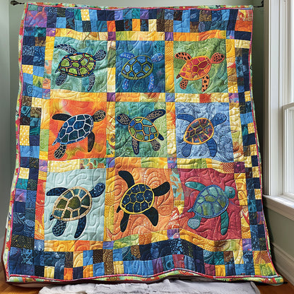 Colorful Turtles XR1206022CL Quilt