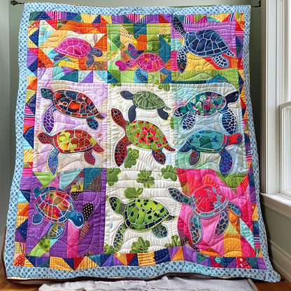 Colorful Turtles XR1206023CL Quilt