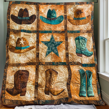 Cowboy Hats And Boots XR1306002CL Quilt