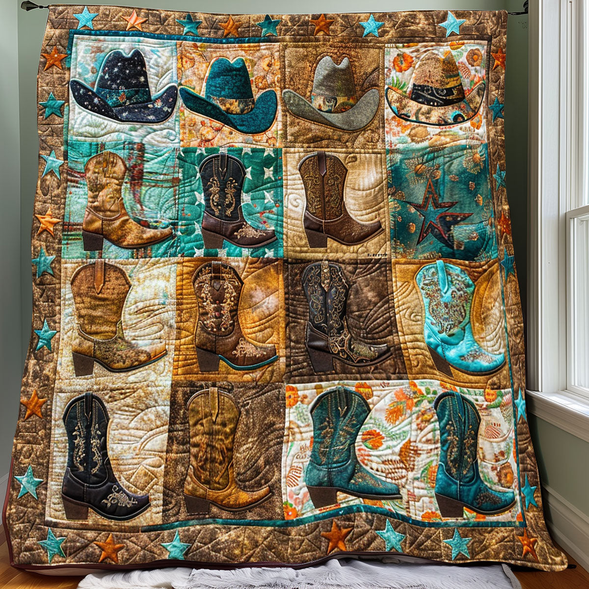 Cowboy Hats And Boots XR1306003CL Quilt