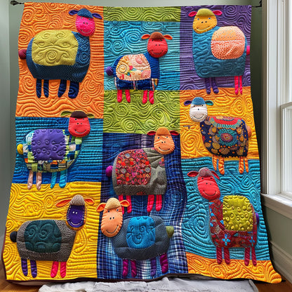 Cute Colorful Sheeps XR0207015CL Quilt