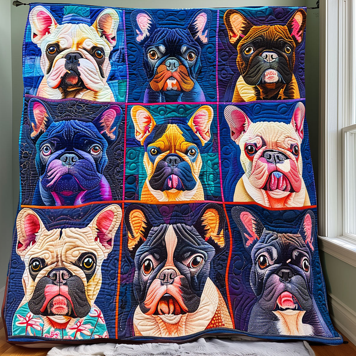 Cute French Bulldog XR0807015CL Quilt